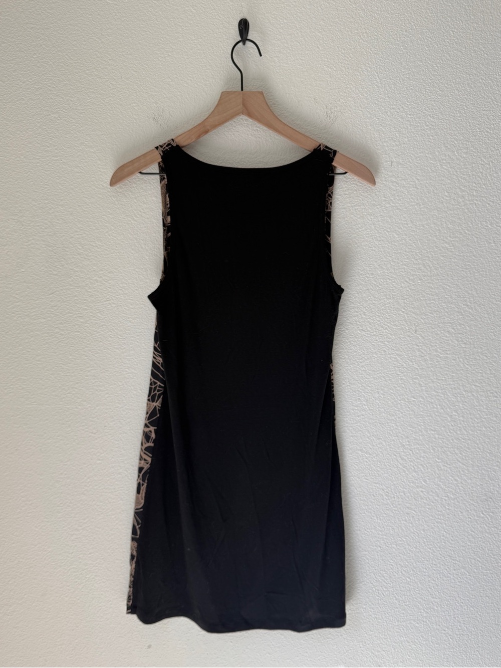 Vintage Vena Cava Silk Tencel Black & Gold Abstract print minidress - S - EUC - Picture 2 of 7
